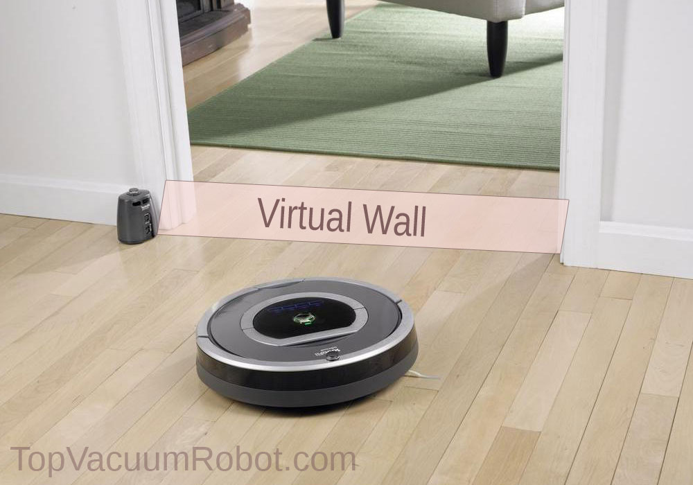 virtual wall for vacuum robot